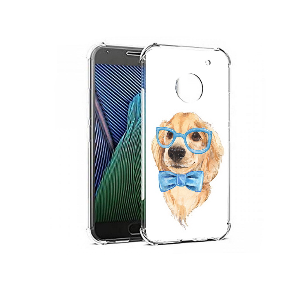 

Чехол MyPads Tocco для Motorola Moto G5 Собака интеллигент (PT67504.367.159), Прозрачный, Tocco