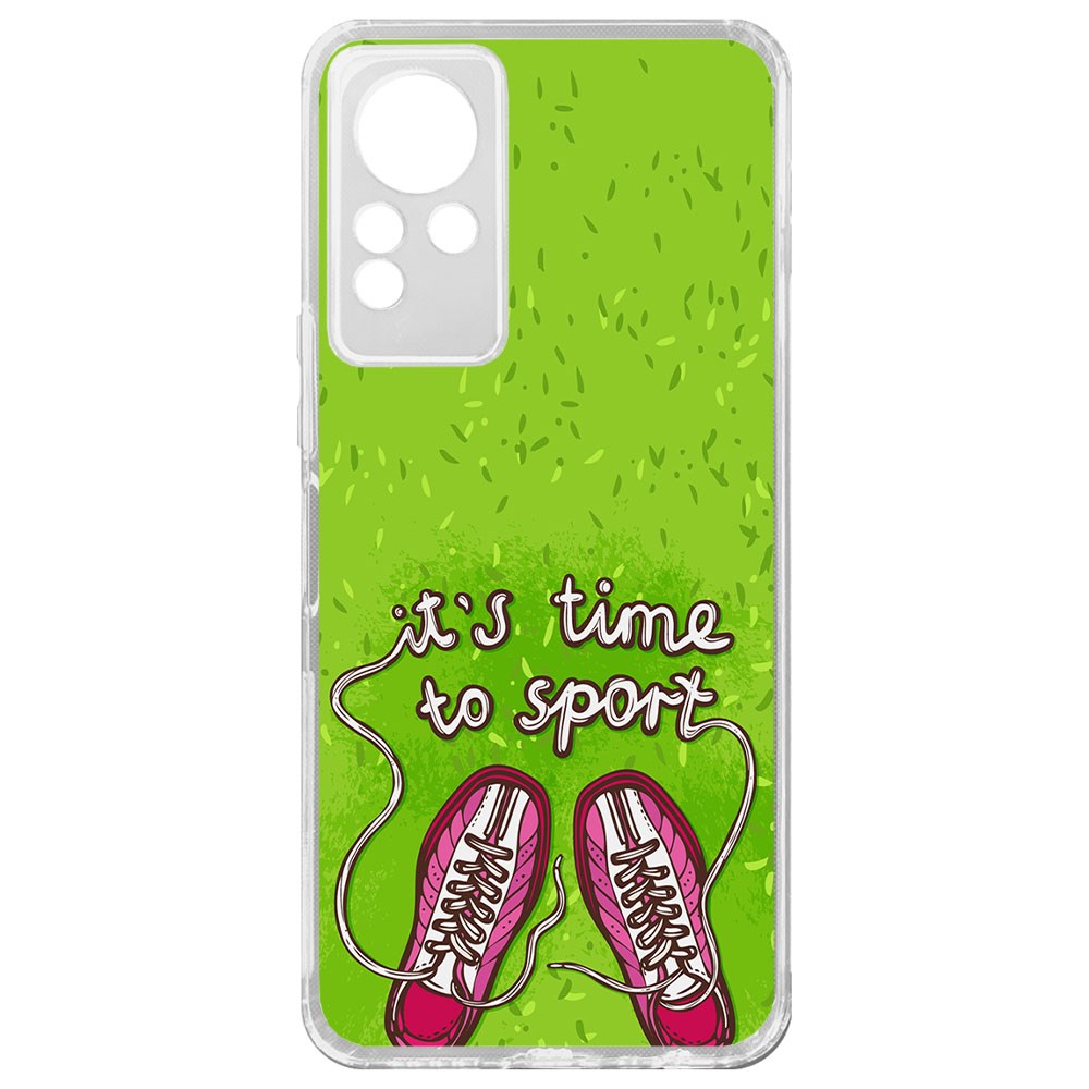 

Чехол-накладка Krutoff Clear Case Кроссовки женские Время спорта для Infinix Note 11