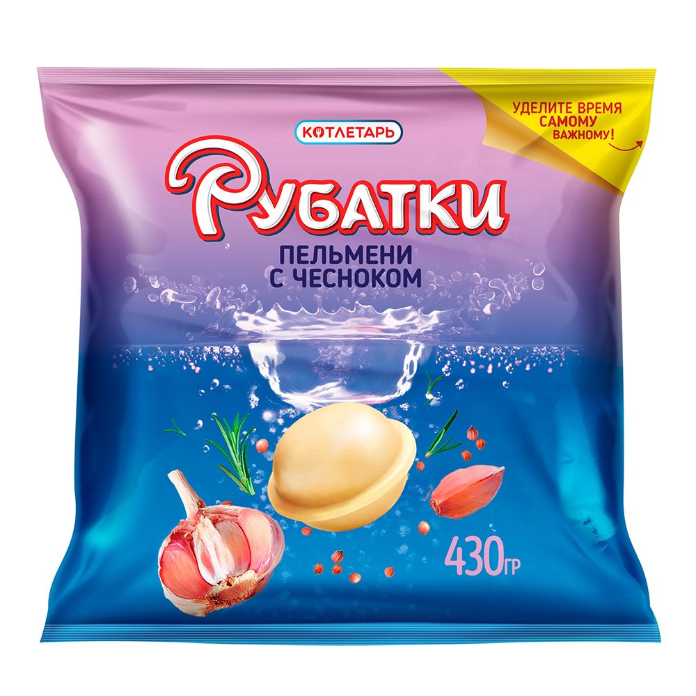 

Пельмени Рубатки с чесноком, 430 г