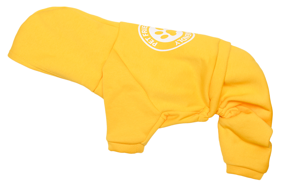 фото Костюм для собак yami-yami одежда, унисекс, желтый, xl, длина спины 34 см
