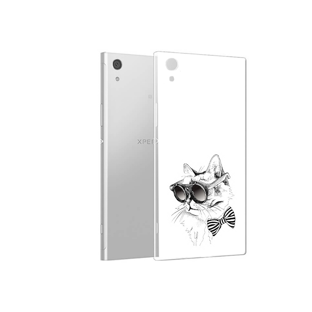 

Чехол MyPads Tocco для Sony Xperia XA1 крутая кошка в очках (PT67093.240.421), Прозрачный, Tocco