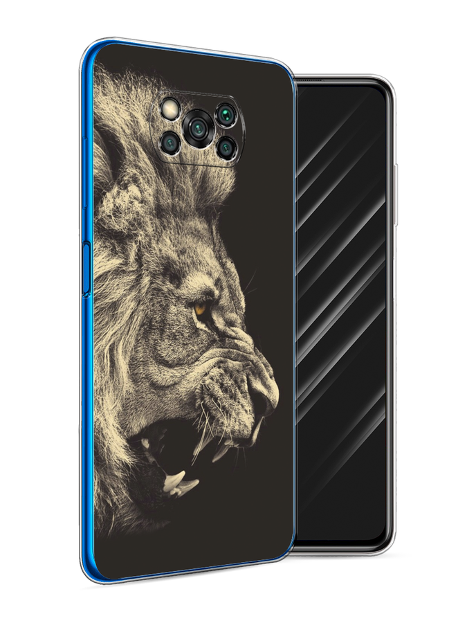 

Чехол Awog на Poco X3 NFC "Львиный рык 2", Разноцветный, 39250-1