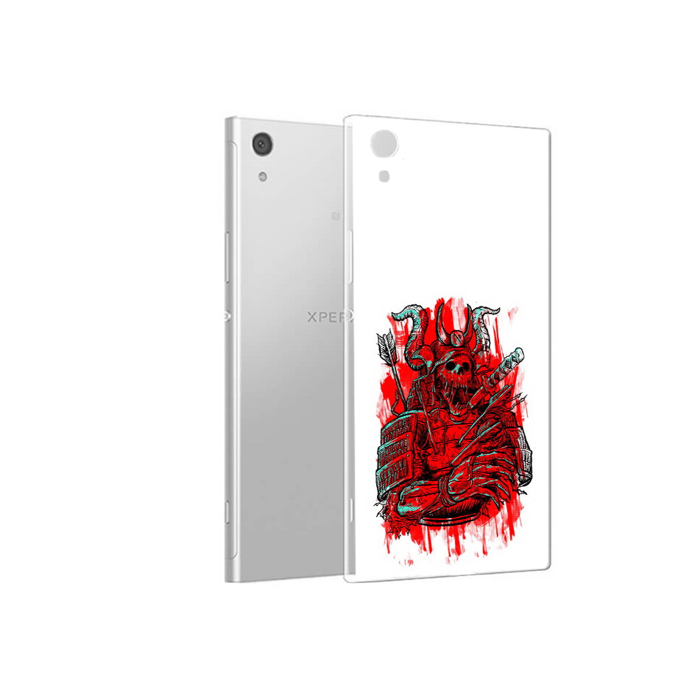 Чехол MyPads Tocco для Sony Xperia XA1 красный скелет воин (PT67093.240.413)