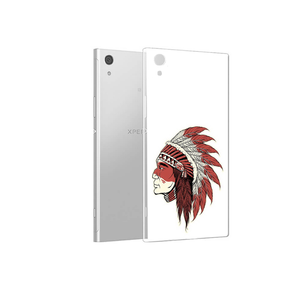 

Чехол MyPads Tocco для Sony Xperia XA1 красный индеец (PT67093.240.411), Прозрачный, Tocco