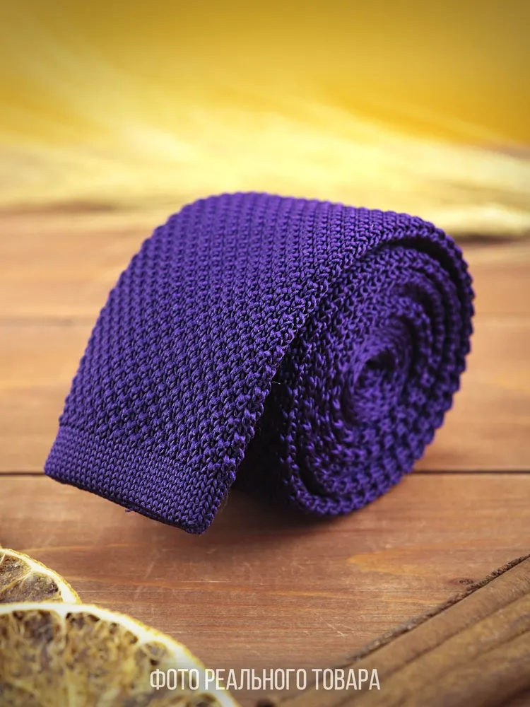 

Галстук мужской 2beMan G_knit_odnt G399 фиолетовый, G_knit_odnt