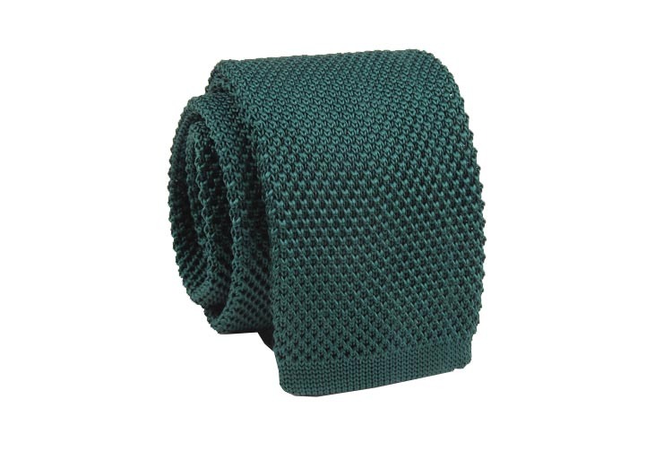 Галстук мужской 2beMan tie_knitted_plain темно-зеленый