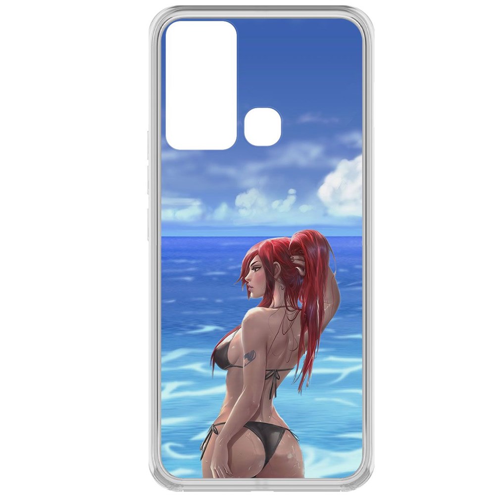

Чехол-накладка Krutoff Clear Case Купальник женский для Infinix Hot 12i, Прозрачный