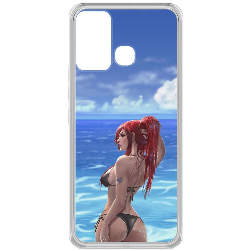 фото Чехол-накладка krutoff clear case купальник женский для infinix hot 12 play