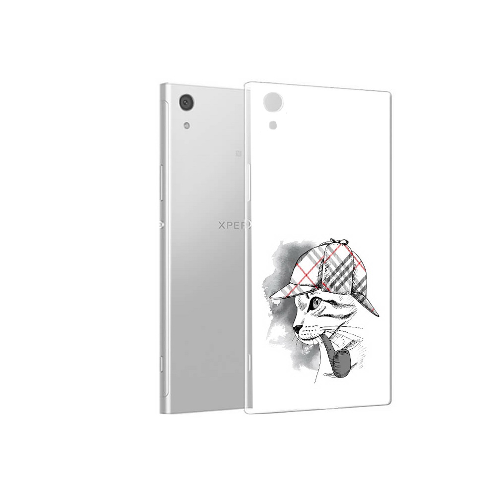 

Чехол MyPads Tocco для Sony Xperia XA1 кошка с трубкой (PT67093.240.405), Прозрачный, Tocco