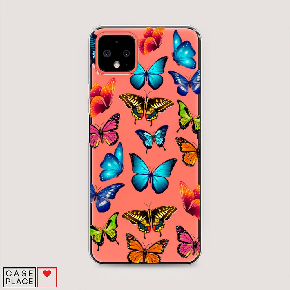 

Силиконовый чехол "Разные бабочки" на Google Pixel 4 XL, Разные бабочки