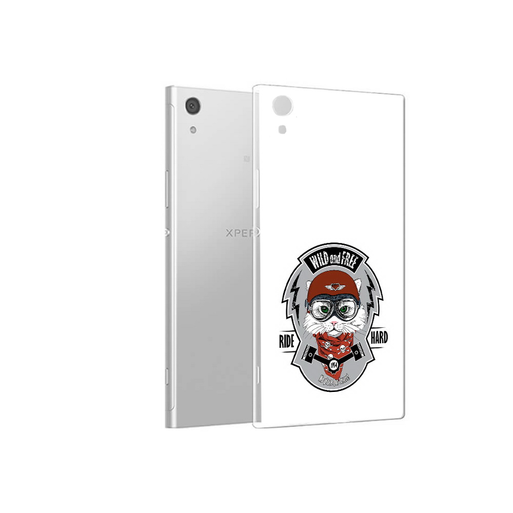 

Чехол MyPads Tocco для Sony Xperia XA1 кошка в шлеме (PT67093.240.404), Прозрачный, Tocco