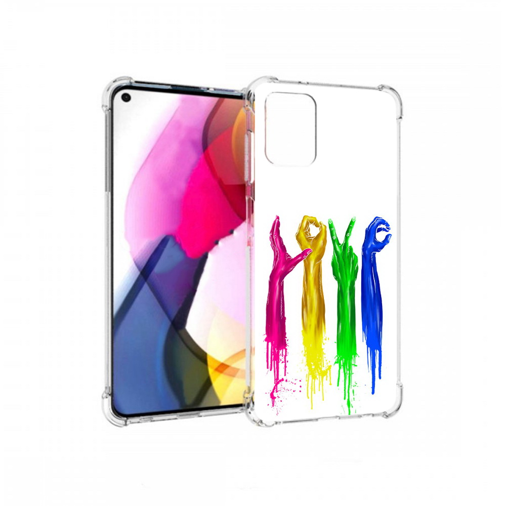

Чехол MyPads Tocco для Motorola Moto G яркие руки love (PT227060.366.707), Прозрачный, Tocco
