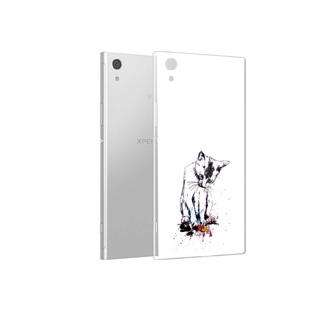 

Чехол MyPads Tocco для Sony Xperia XA1 кот и микки (PT67093.240.399), Прозрачный, Tocco