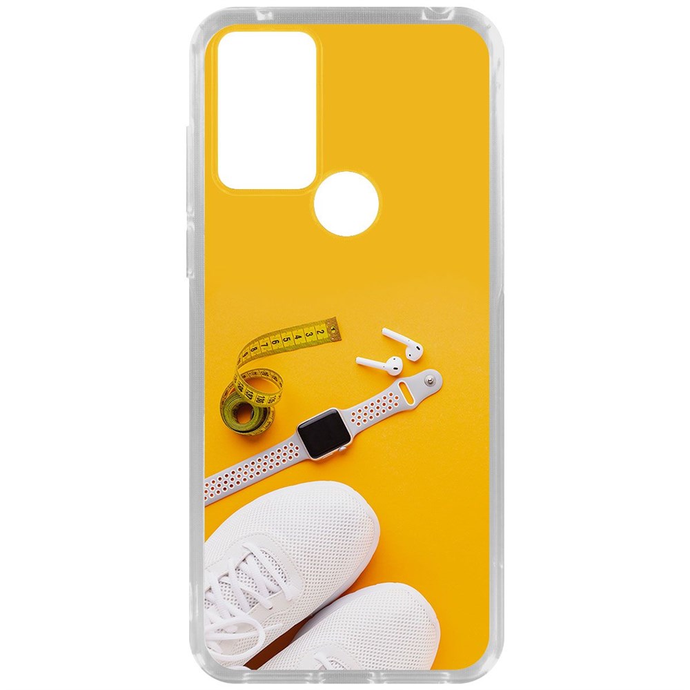 Чехол-накладка Krutoff Clear Case Кроссовки женские Фитнес для TCL 306