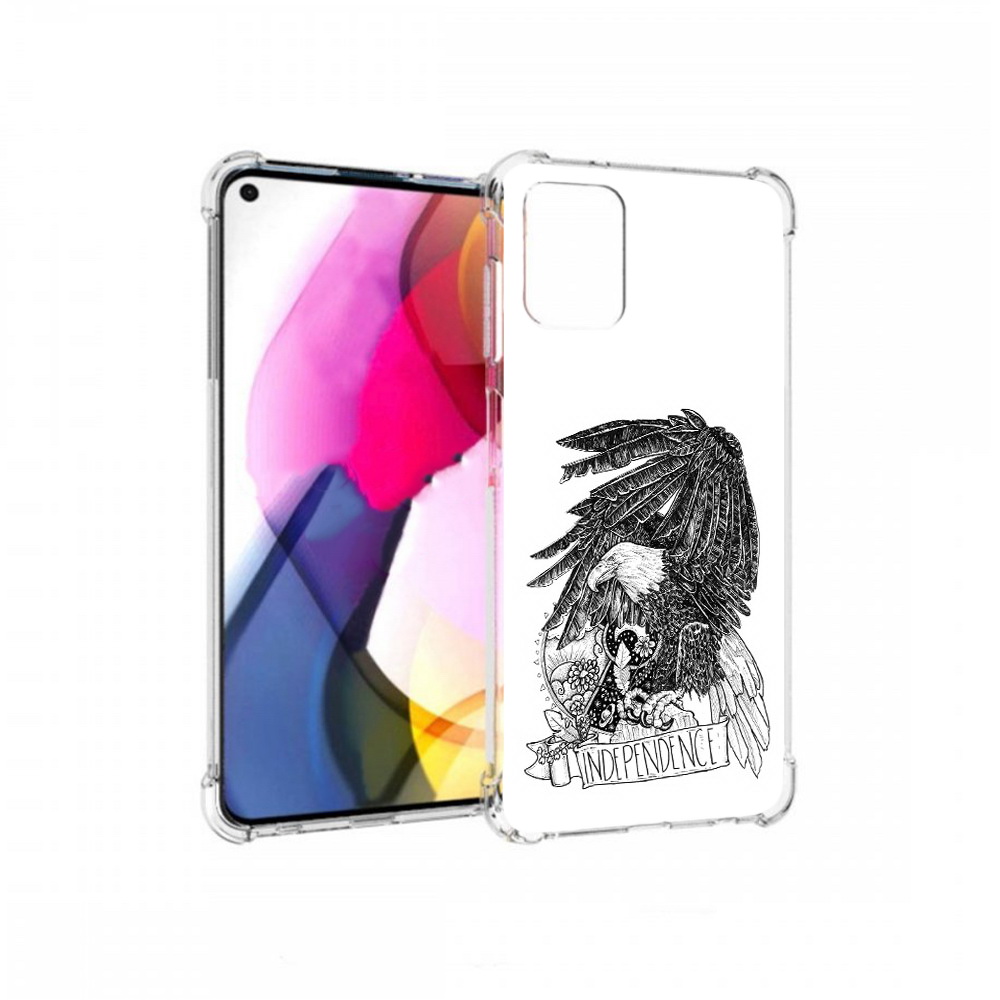 

Чехол MyPads Tocco для Motorola Moto G черно белый сокол (PT227060.366.688), Прозрачный, Tocco
