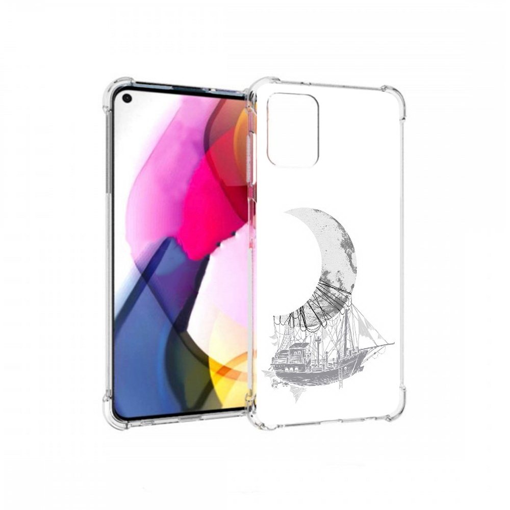 

Чехол MyPads Tocco для Motorola Moto G черно белый корабль полумесяц (PT227060.366.684), Прозрачный, Tocco