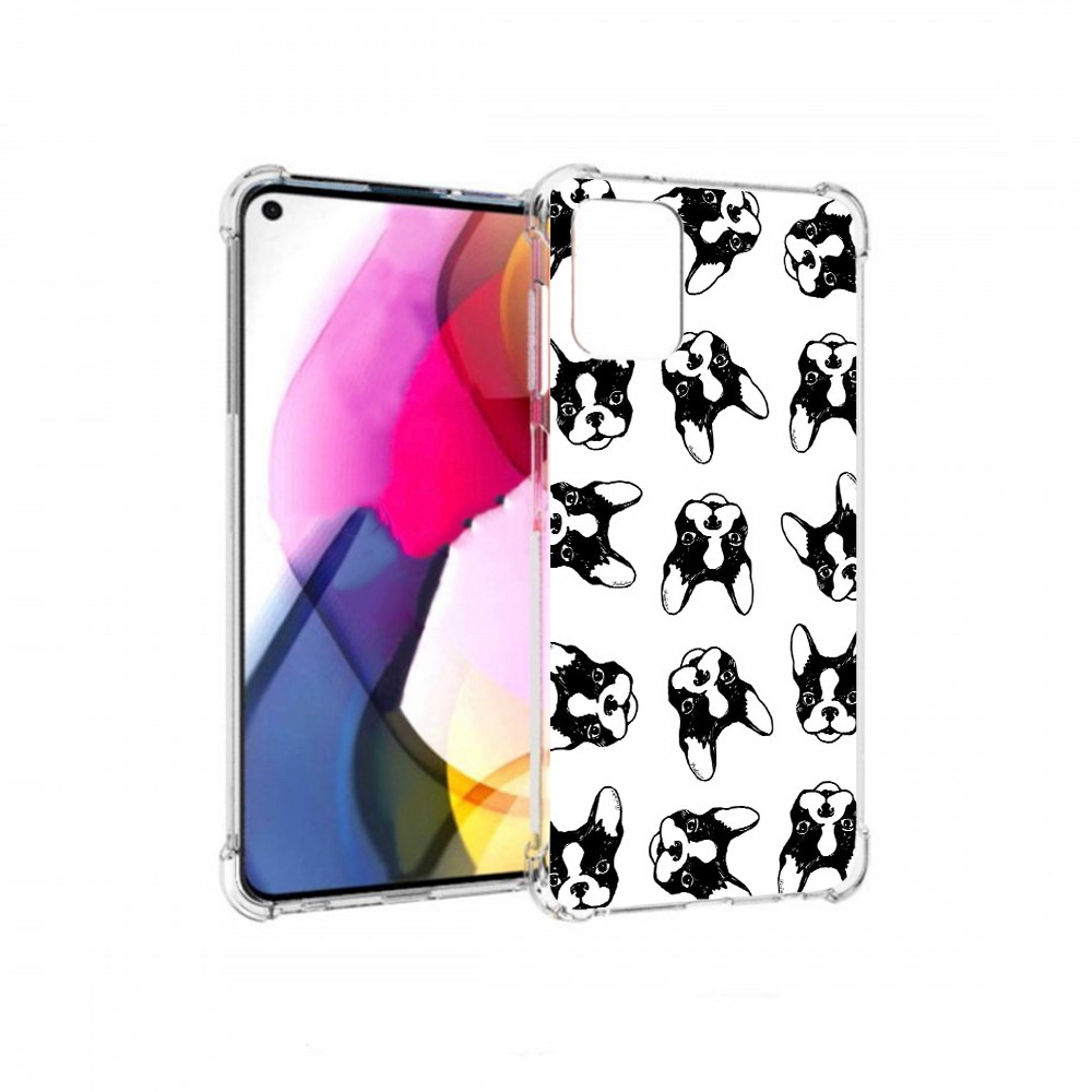 

Чехол MyPads Tocco для Motorola Moto G черно белые собачки (PT227060.366.683), Прозрачный, Tocco