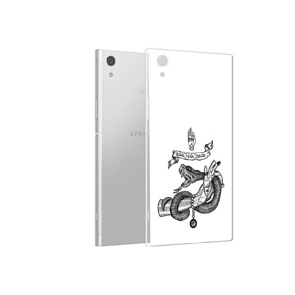 

Чехол MyPads Tocco для Sony Xperia XA1 змея на руке рисунок (PT67093.240.366), Прозрачный, Tocco