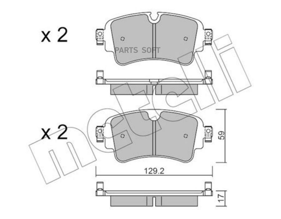 

Тормозные колодки METELLI 2211290