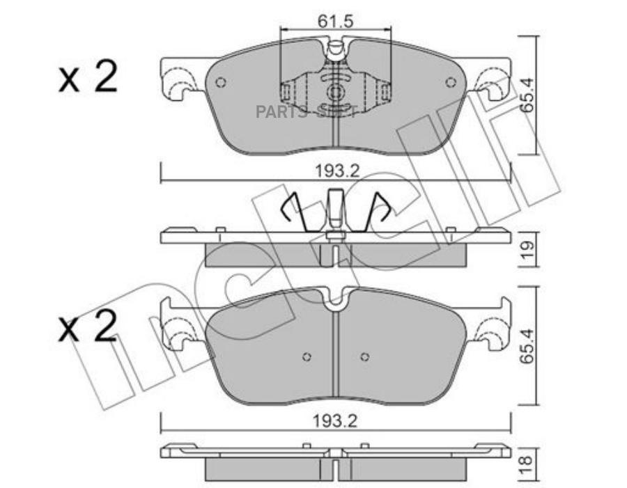 

Тормозные колодки METELLI 2211230