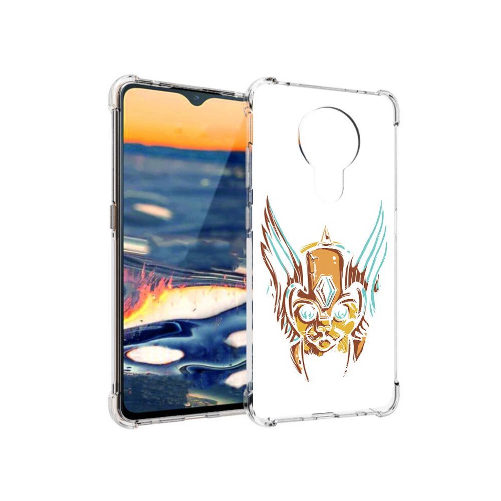 

Чехол MyPads Tocco для Nokia 5.3 тор абстракция (PT227052.106.644), Прозрачный, Tocco