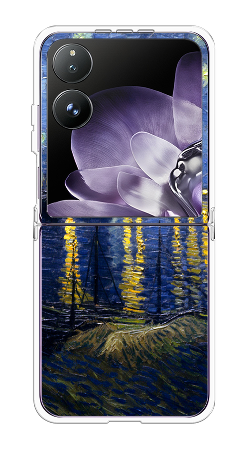 

Чехол на Xiaomi Mix Flip "Звездная ночь над Роной", Синий;желтый, 323150-1