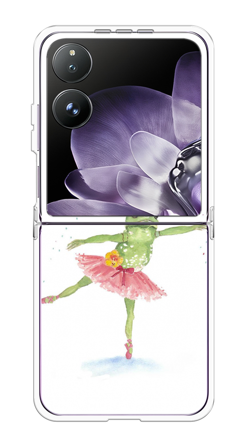 

Чехол на Xiaomi Mix Flip "Лягушка-балерина", Зеленый, 323150-1