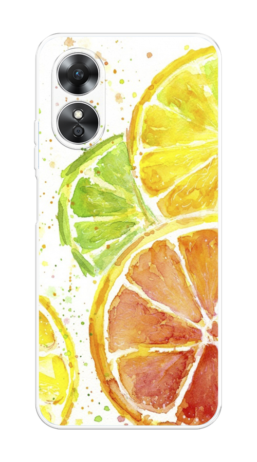 

Чехол на Oppo A17 "Цитрусовые", Белый;желтый;красный;зеленый, 2512050-1