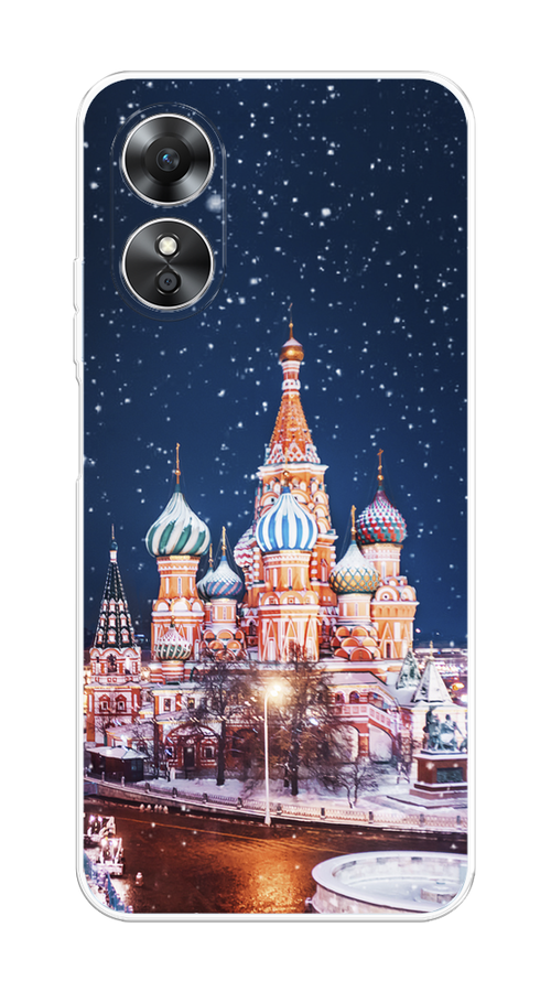 

Чехол на Oppo A17 "Москва 1", Коричневый;синий;белый, 2512050-1