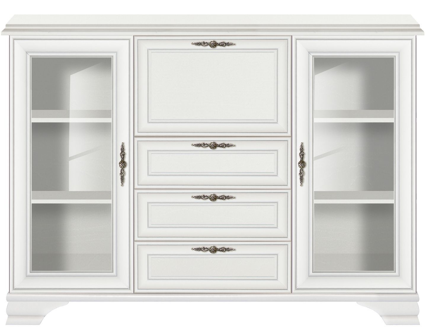 

Комод-бар Black Red White Кентаки KOM2W3S1B белый