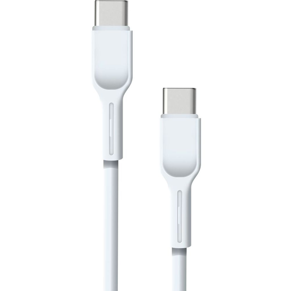 Кабель USB Type-C-USB Type-C BoraSCO USB-C to USB-C 1м белый