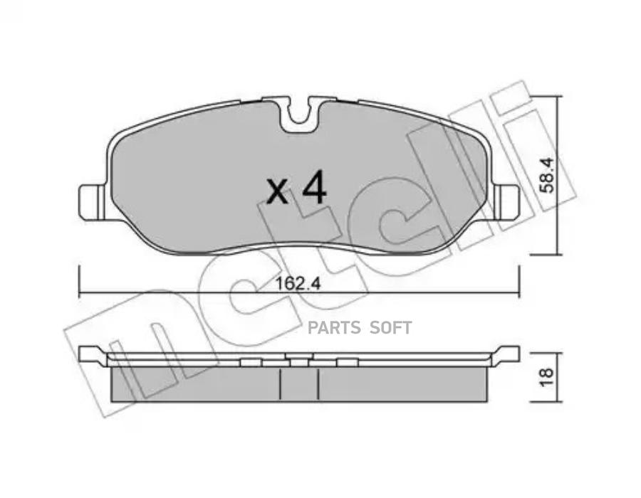 

Тормозные колодки METELLI 2206930