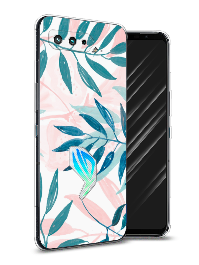 

Чехол Awog на Asus ROG Phone 5 "Акварельные веточки", Синий;зеленый;розовый, 44250-7