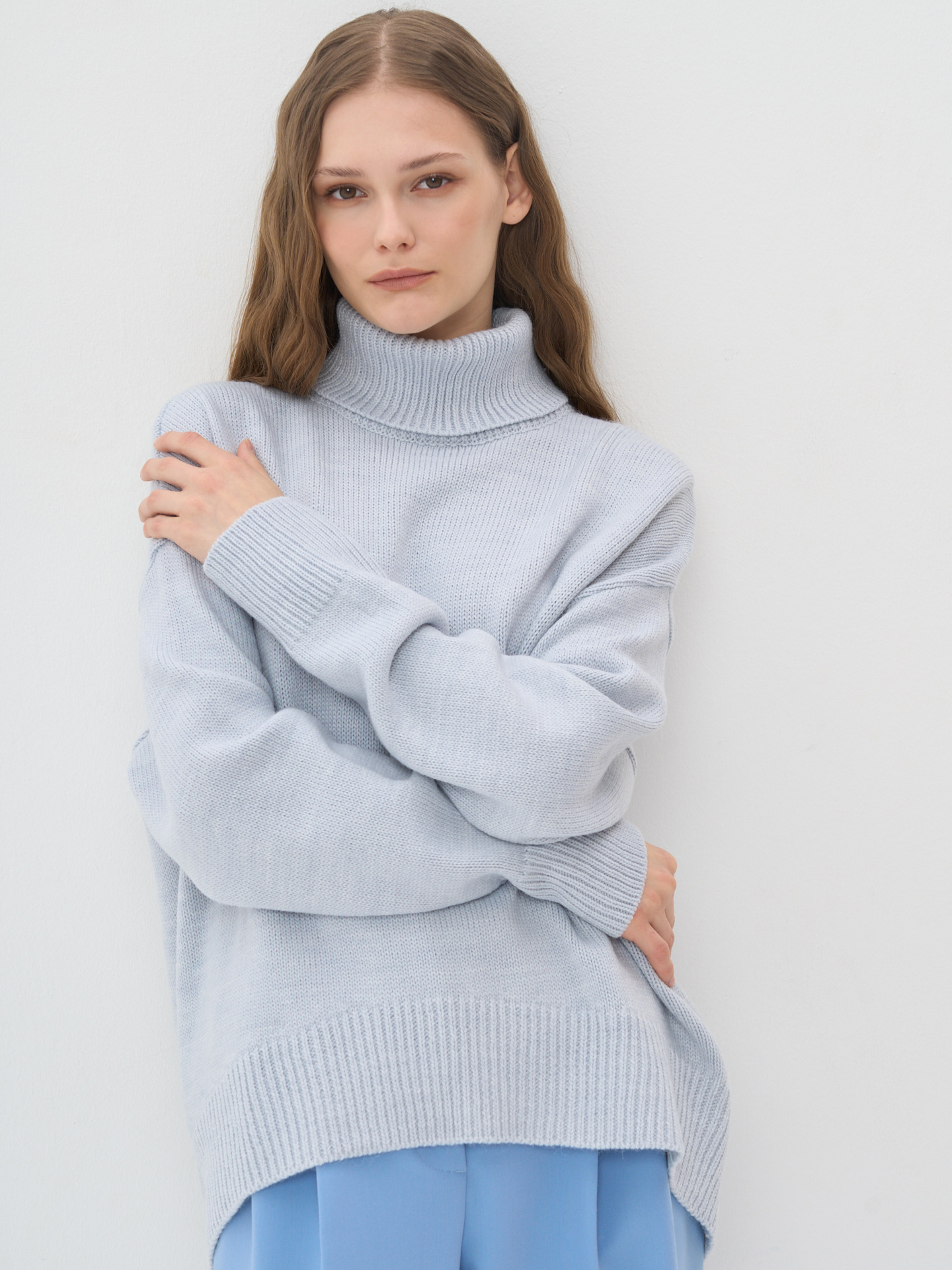 

Свитер женский BE YOU 7232-40164 голубой 42-48 RU, 7232-40164