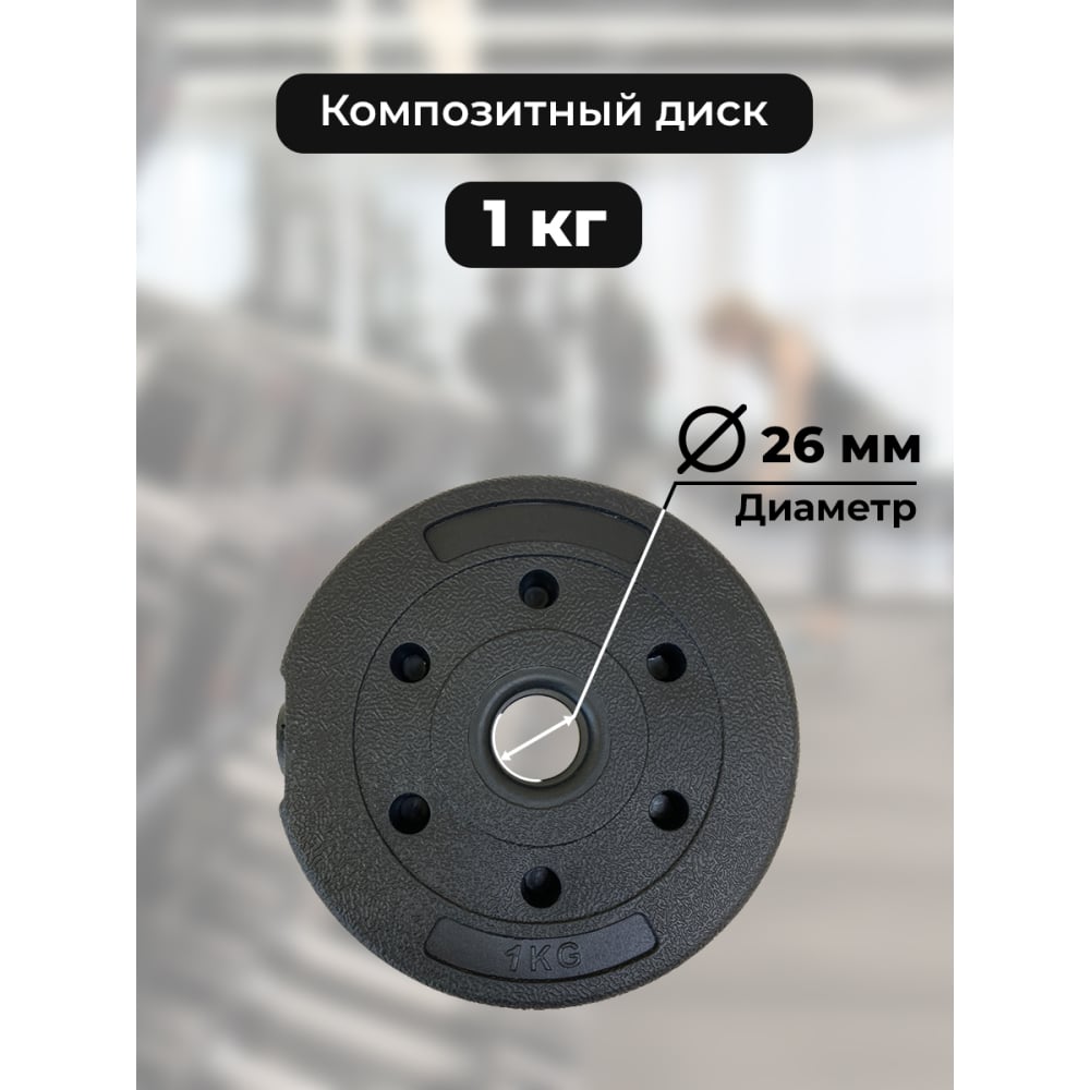 BARFITS Диск пластиковый 1кг D26 1181160630