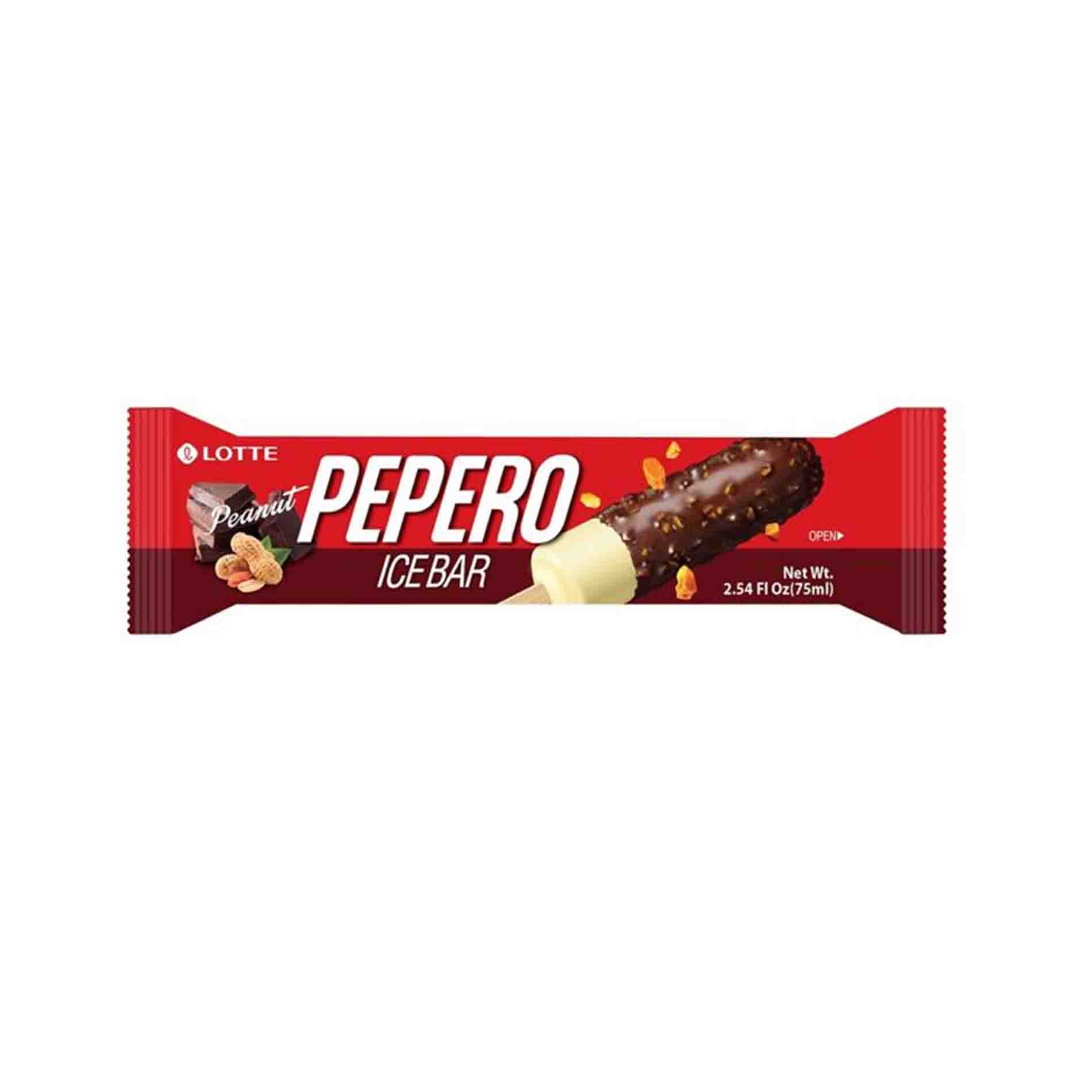 

Десерт Lotte Pepero ace bar эскимо, с арахисом, 75 г