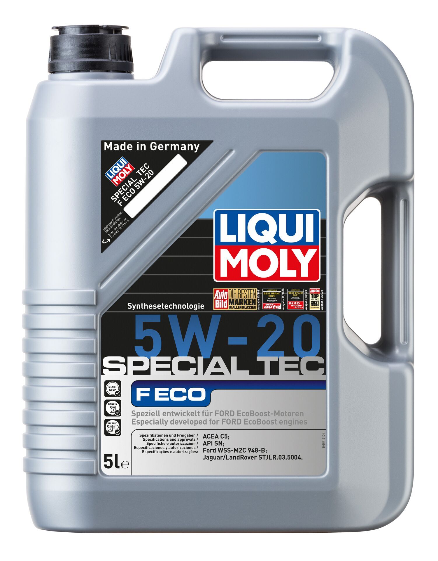 

Моторное масло Liqui Moly Special Tec F Eco 5W20 5л, Special Tec F Eco