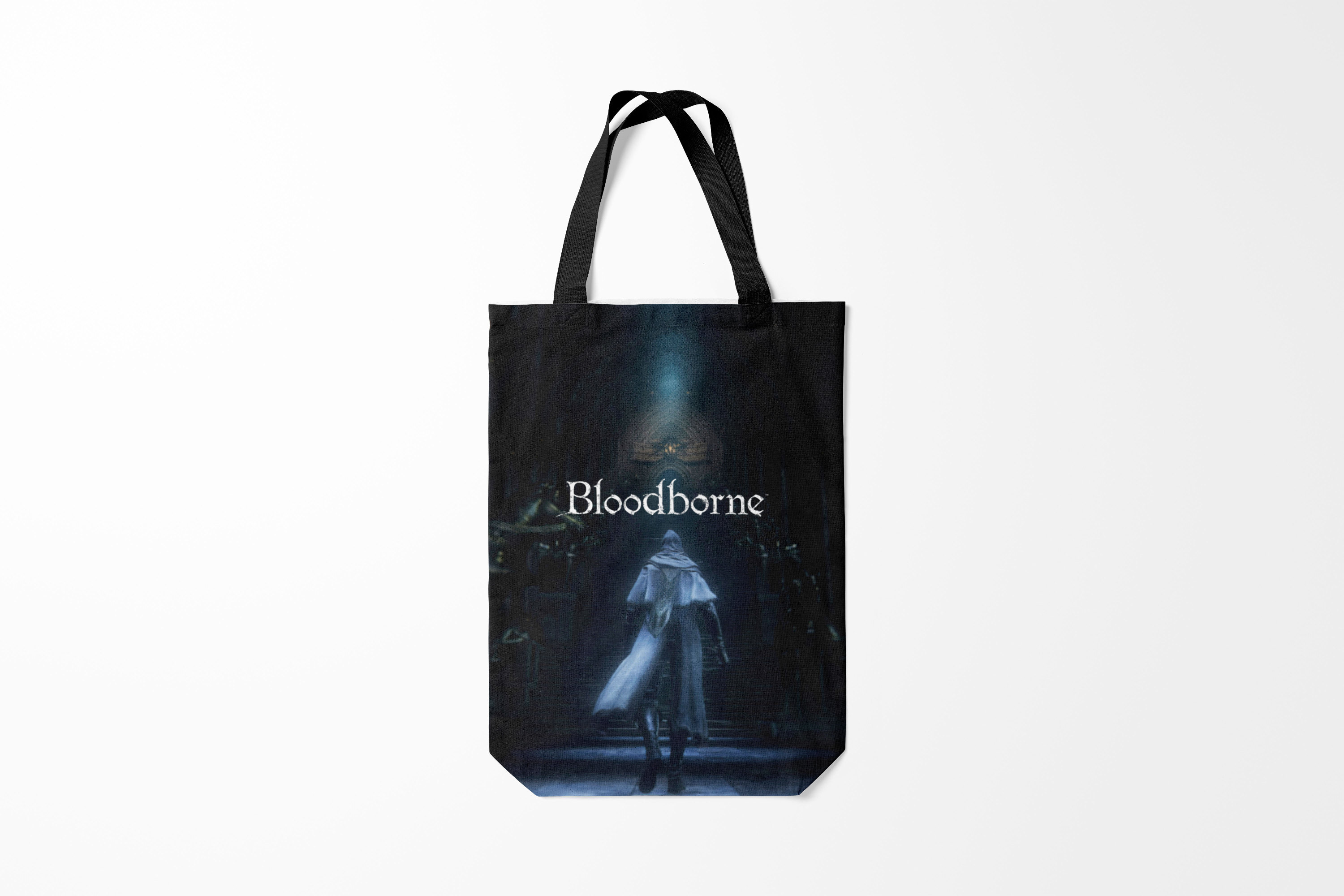 

Сумка шoппер унисекс Burnettie Bloodborne, белый; черный, Bloodborne