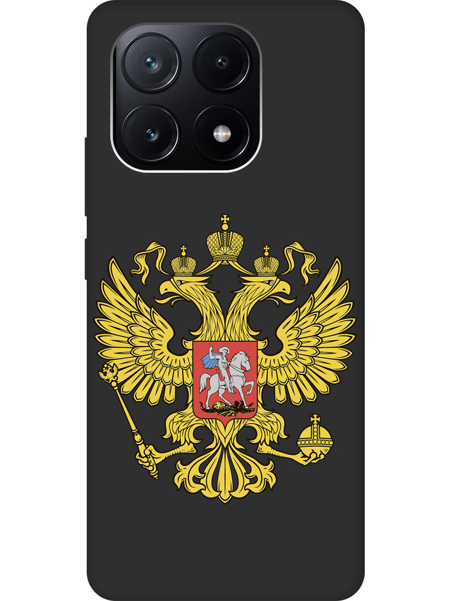 

Силиконовый чехол на Xiaomi Poco X6 Pro 5G с рисунком "Patriot" Soft Touch черный, Черный;желтый;красный, 20012123