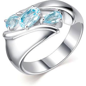 

Кольцо из серебра с топазом р. 19 АЛЬКОР 01-2193_00ТБ-00, 01-2193_00ТБ-00