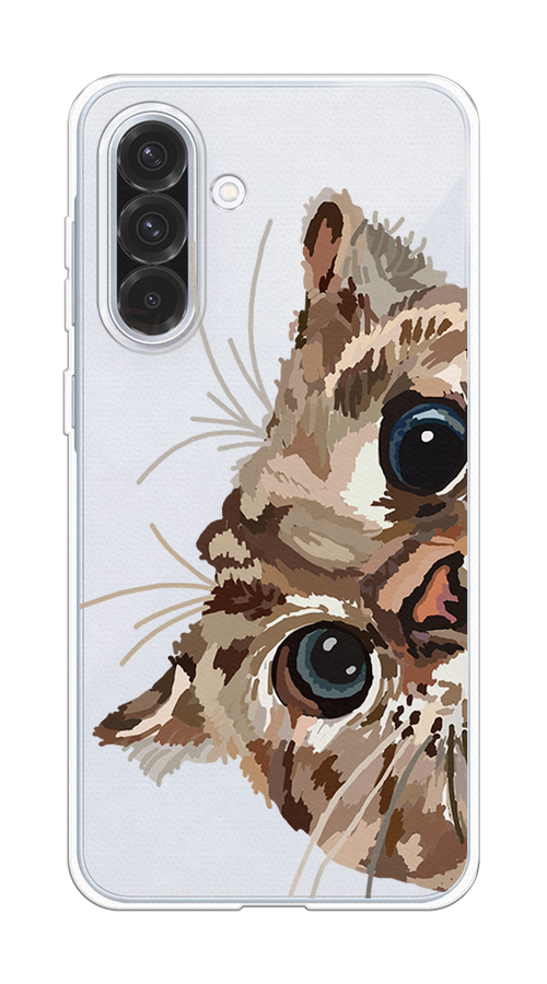 

Чехол на Samsung Galaxy A36 5G Любопытный кот, Коричневый;синий;черный, 2110650-1