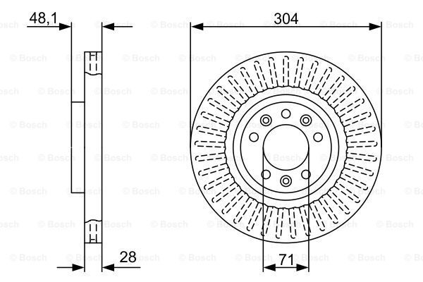 

Тормозной диск BOSCH 0986479A89