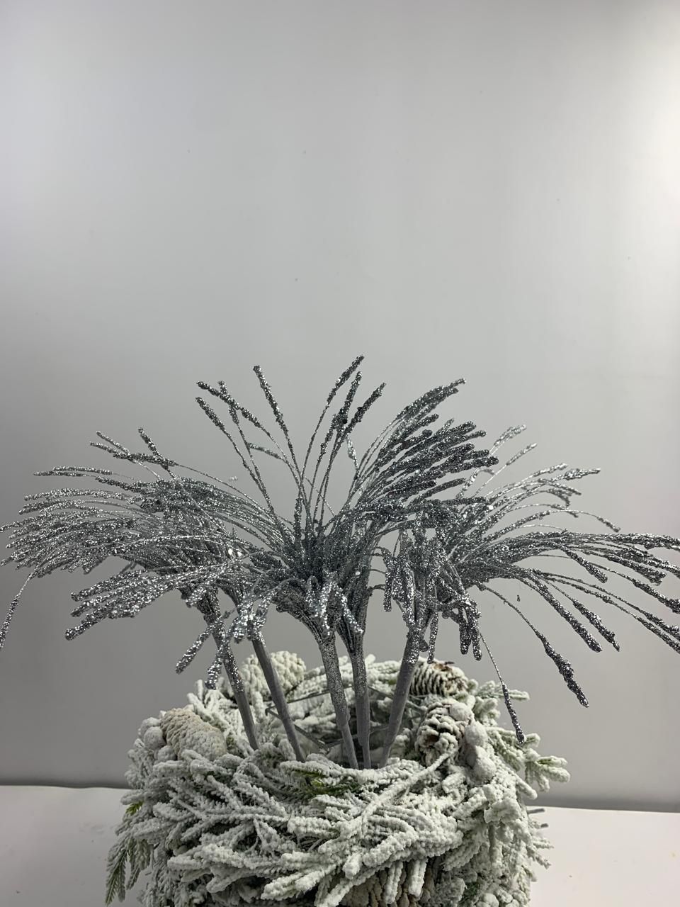 

Новогоднее украшение- Ветка Merry Christmas серебро 10 шт 18700