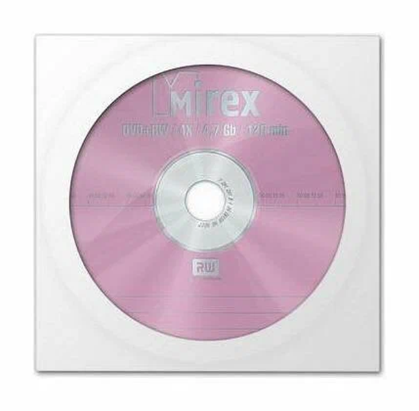 

Диск dvd+rw MIREX UL130022A4C 1шт., UL130022A4C