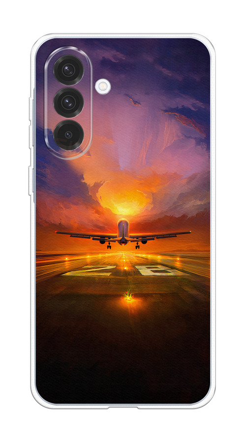

Чехол на Samsung Galaxy A36 5G Самолет на посадке, Оранжевый;синий, 2110650-1