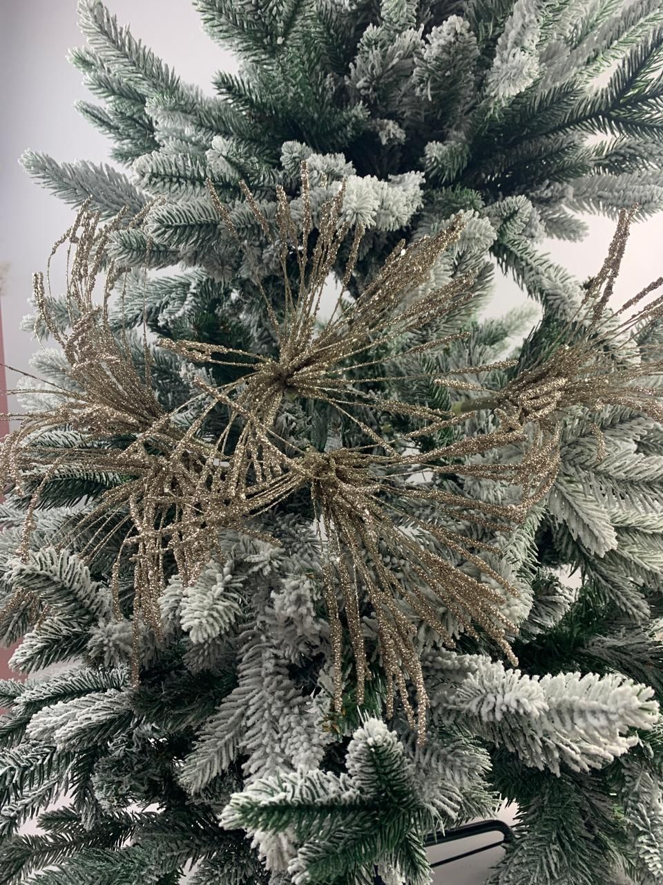 

Новогоднее украшение- Ветка Merry Christmas золото10 шт 18694