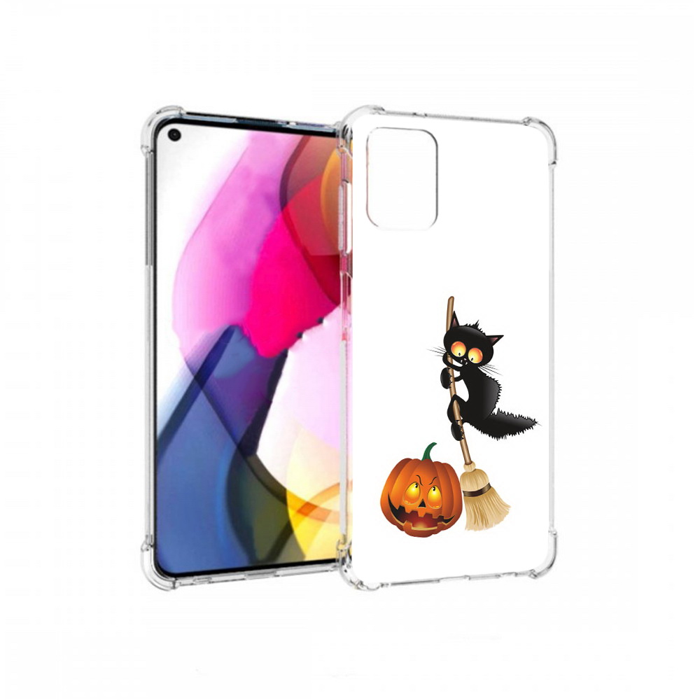 

Чехол MyPads Tocco для Motorola Moto G хэлуинский котик (PT227060.366.667), Прозрачный, Tocco