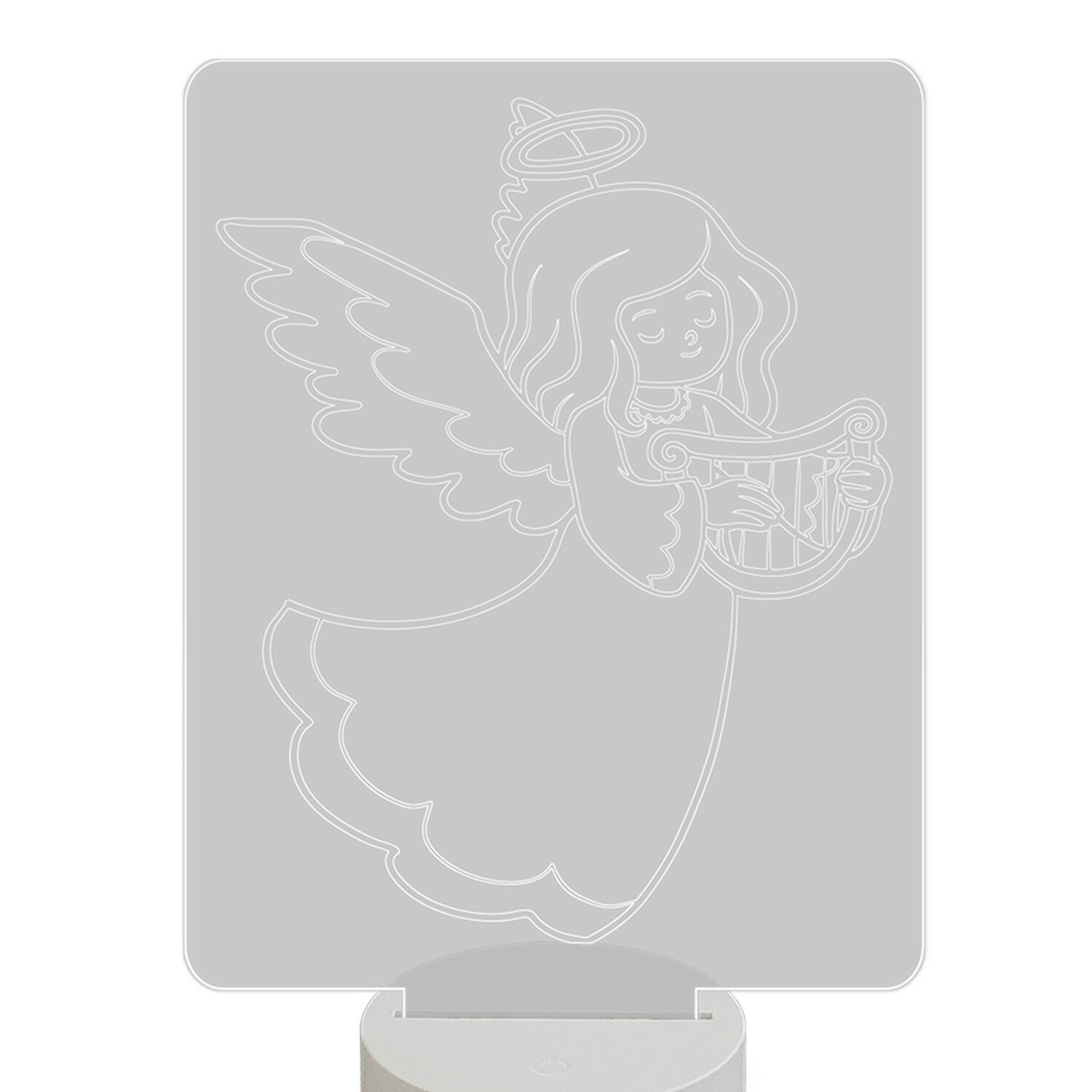 Ночник детский светильник настольный Magic Lady Ангел 3D, светодиодный, на батарейках