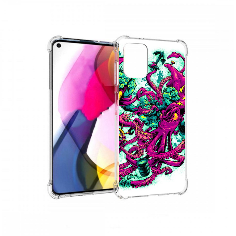 

Чехол MyPads Tocco для Motorola Moto G фиолетовый кракен (PT227060.366.657), Прозрачный, Tocco