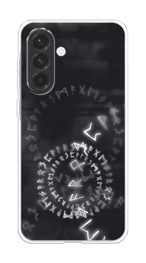 

Чехол на Samsung Galaxy A36 5G Руны, Серый;черный, 2110650-1